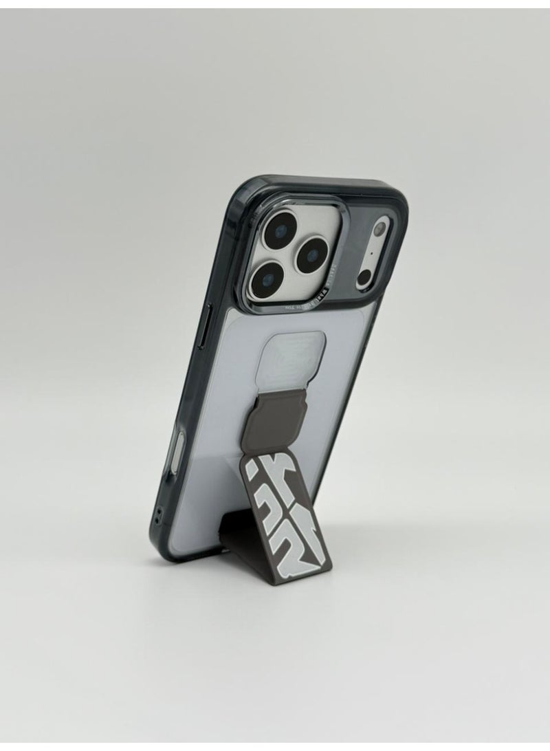 general Mocome Premium Kickstand Case for iPhone 17 Pro – Slim Shockproof Protective Cover with Integrated Pull-Down Stand & Magnetic Compatibility - Image 3